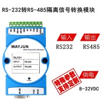 工業(yè)級(jí)RS-232轉(zhuǎn)RS-485隔離模塊 WJ101